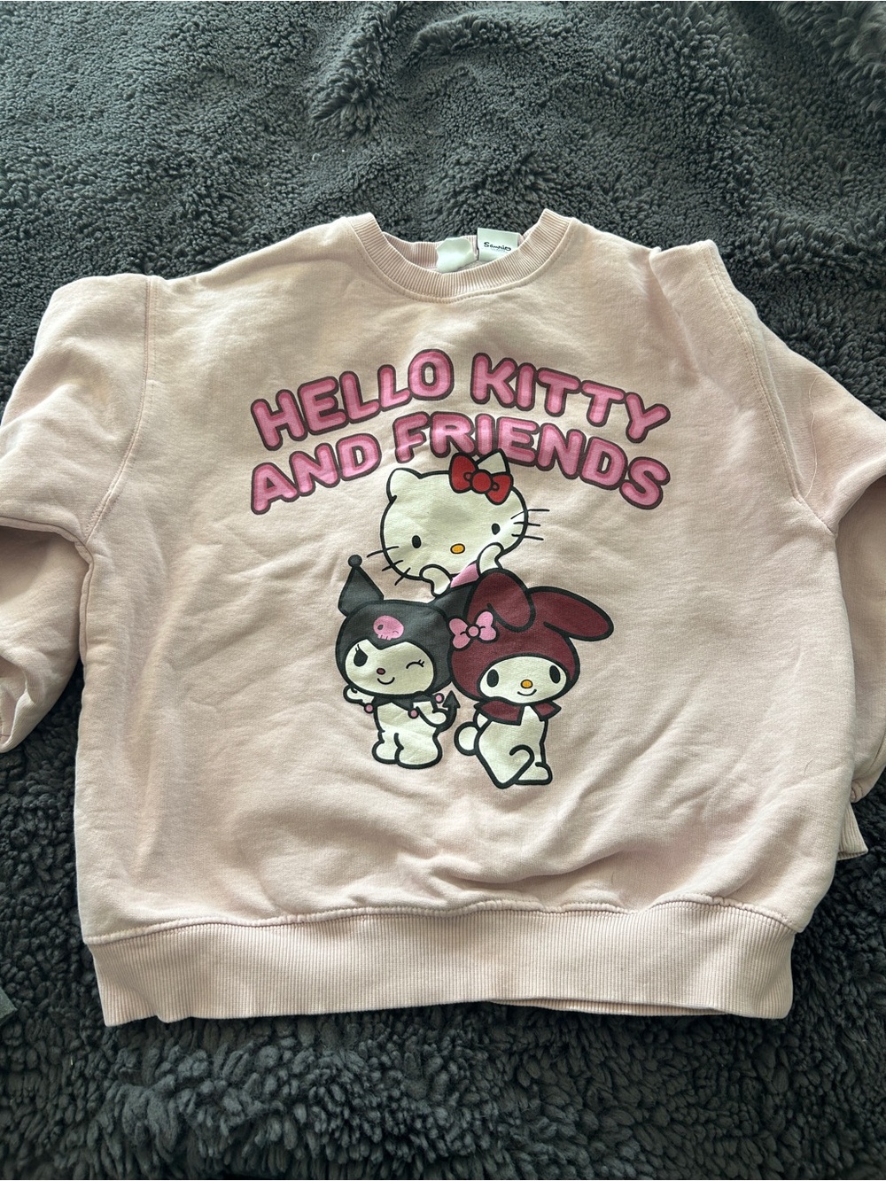 Hello Kitty Pink Graphic Crewneck Sweatshirt